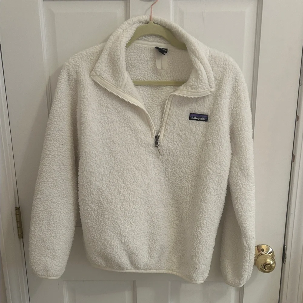 Patagonia Cream Fleece Half-Zip Pullover - Picture 1 of 1